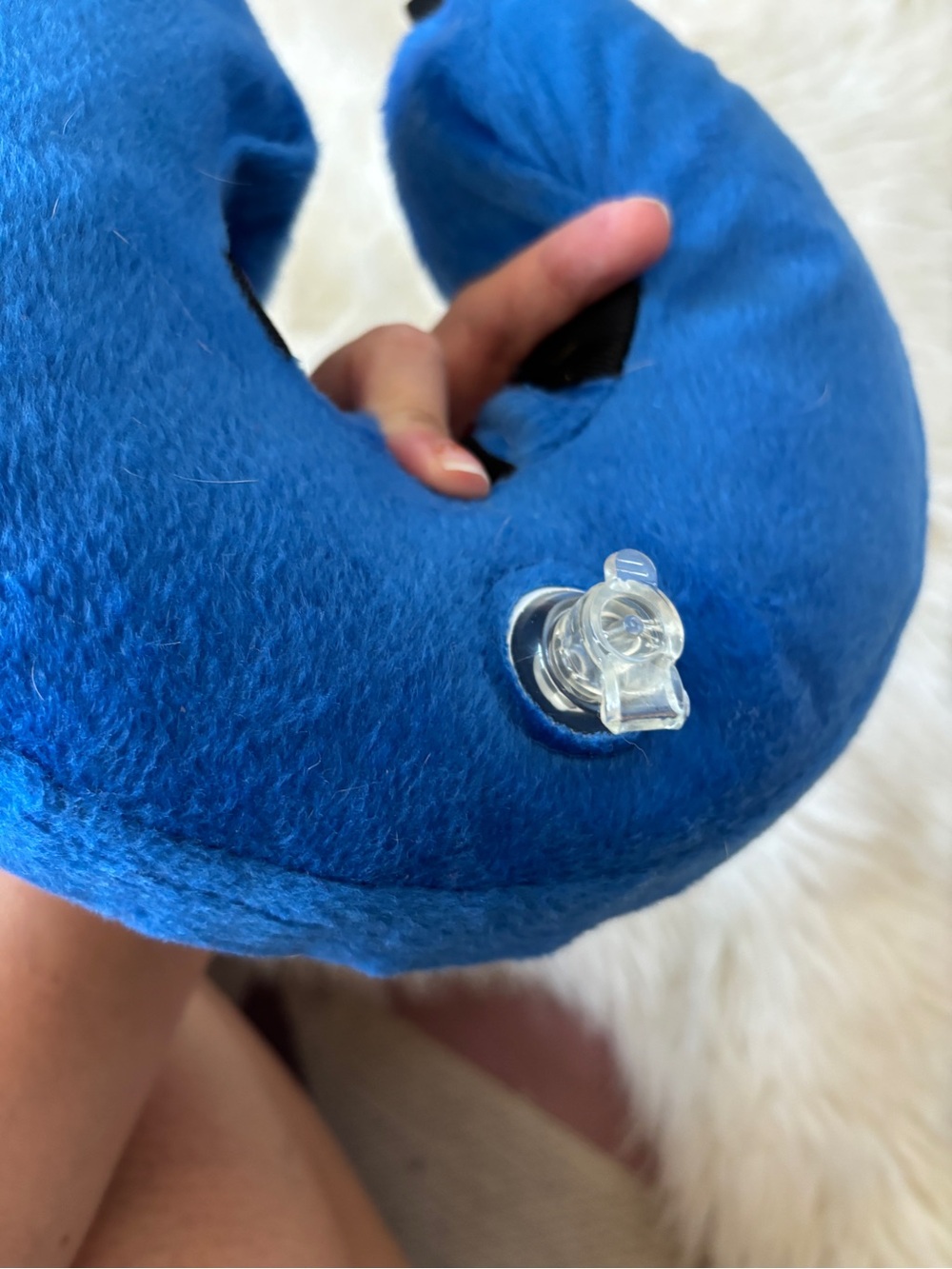 Blue Inflatable Pet Neck Cone - Picture 6 of 6